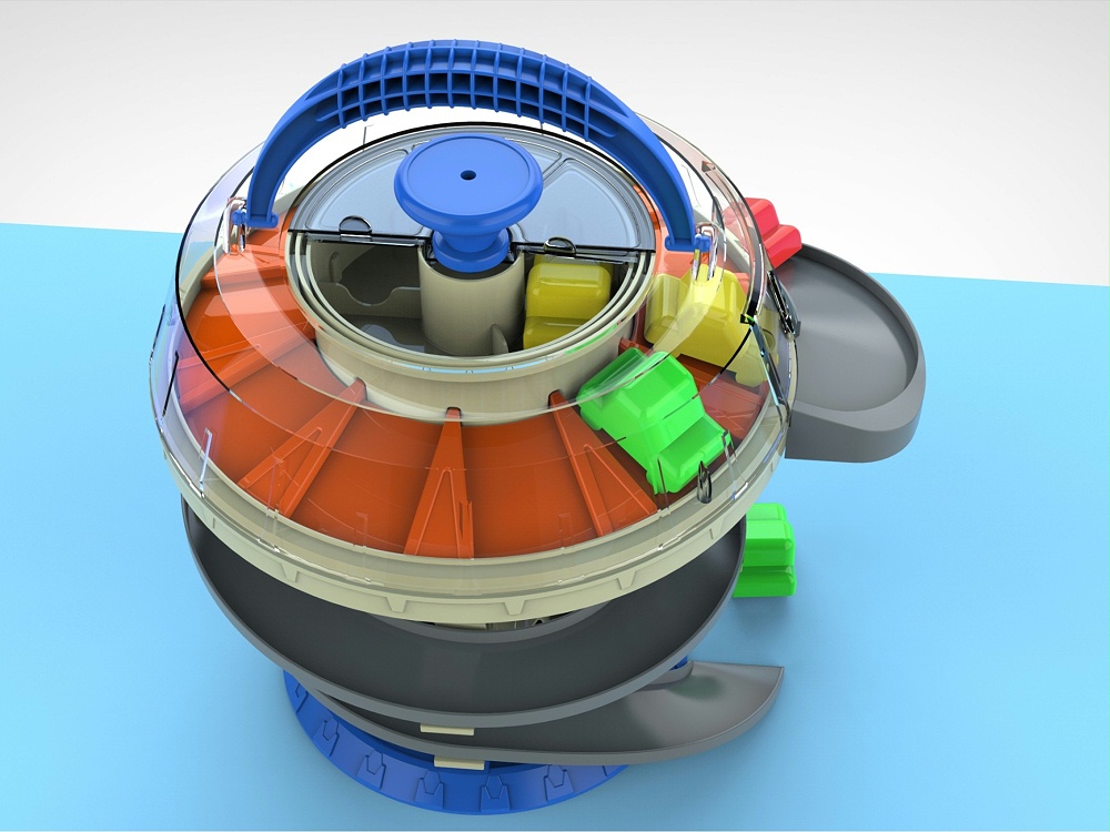 兒童旋轉停車場玩具設計
